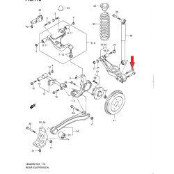 Boulon de bras de commande, transversal arrière Suzuki Grand Vitara II 12x55 41821-65J00 09103-12090