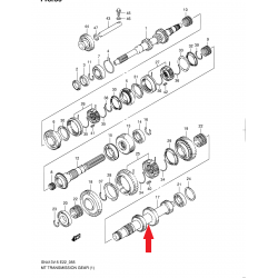 Arbre de boîte de vitesses Suzuki Jimny 24131-76J20