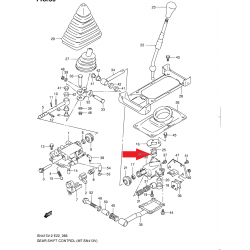 Boccola leva, leva cambio Suzuki Grand Vitara II Samurai Jimny 28117-82C02