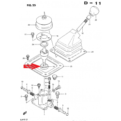 Schalthebelbuchse, Schalthebel Suzuki Grand Vitara II Samurai Jimny 28117-82C02