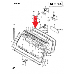 Guarnizione parabrezza, anteriore Suzuki Samurai 84611-70A00 84611-80151