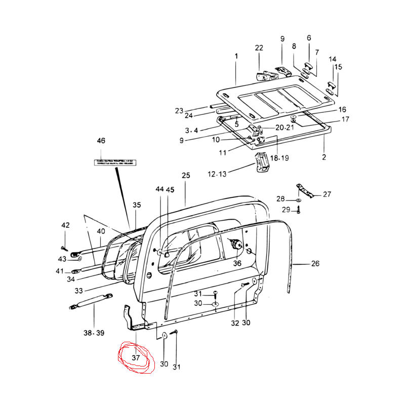 Uszczelka Kabiny Suzuki Samurai 51670-84C10