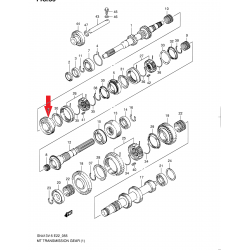 Gearbox sprocket, 4th gear Suzuki Jimny 24241-76J20