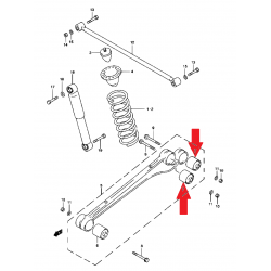 Boccola braccio di controllo longitudinale posteriore SUzuki Jimny 46282-81A00