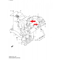 Guarnizione, collettore di aspirazione Suzuki Vitara 2.0 V6 13122-77E00