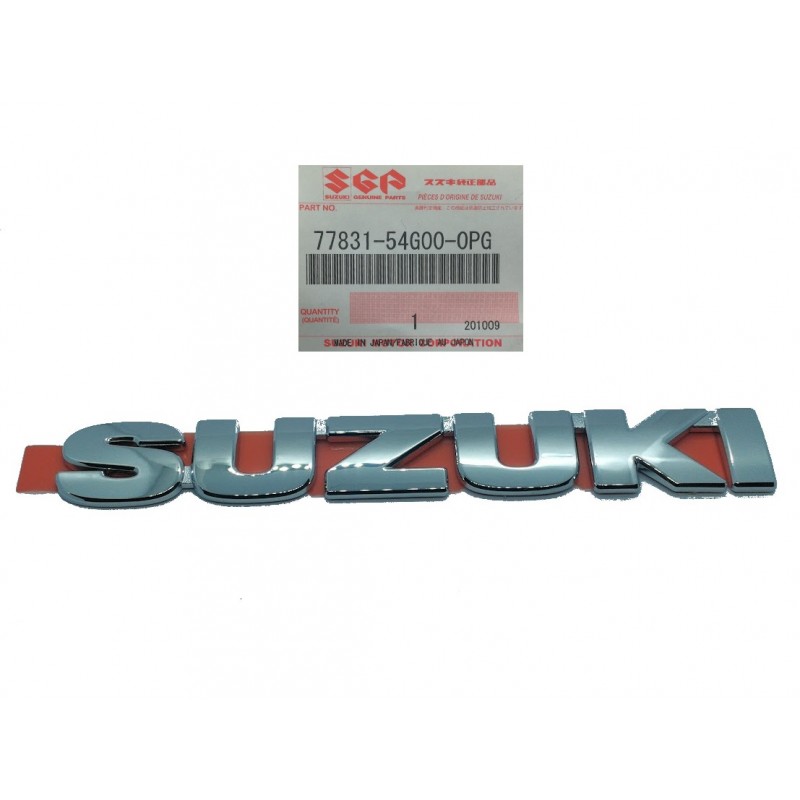 Emblème de lettrage Suzuki 77831-54G00-0PG