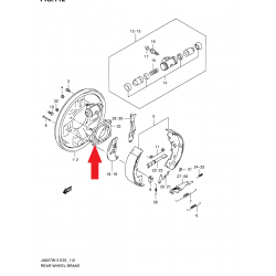 Grand Vitara XL-7 rear hub bearing mount 53820-52D00