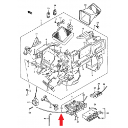 Cable, heater linkage Vitara 490 mm 74452-78E10