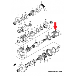 Needle roller bearing, reducer box Suzuki Jimny 29984-84A00