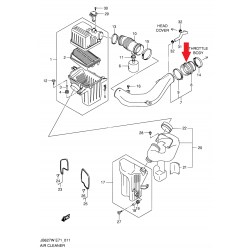 Conector, conducto de admisión de aire Grand Vitara II 2.7 13833-66J00