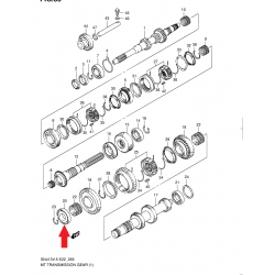 Rodamiento caja de cambios Suzuki Jimny 25x55x10 09262-25137