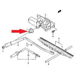 Joint d'essuie-glace, lunette arrière Suzuki Jimny Ignis 38274-81A00