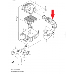 Rura, przewód powietrza Jimny 13881-84A00