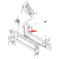 Paraurti a ribalta, porta posteriore Suzuki Samurai 78261-68201