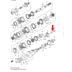 Arbre de transmission, marche arrière Suzuki Samurai Jimny 24551-83010