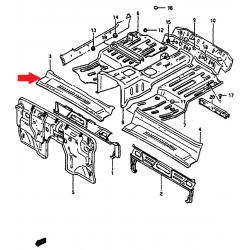 Suzuki Samurai 59300-83001 bajos metálicos