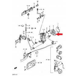 Türschlossverriegelung vorne Suzuki Samurai 82610-85000