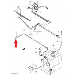 Suzuki Samurai front windshield washer nozzle 38480-80101 38480-80000