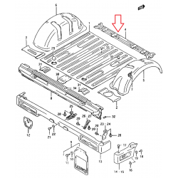 Refuerzo de suelo para Suzuki Samurai 62120-83301 62120-83020