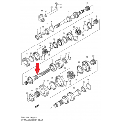 Eje de la caja de cambios del Suzuki Jimny 24121-76J01