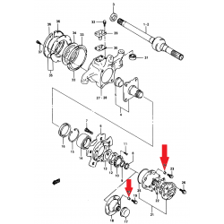 Podkładka sprężynka sprzęgiełka piasty Suzuki Vitara Samurai 43841-80001