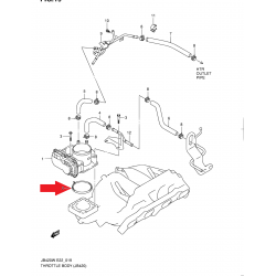 Tesnenie, škrtiaca klapka Suzuki Grand Vitara II 2.0 2005- 13421-65J00