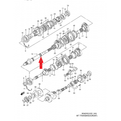 Hriadeľ prevodovky Suzuki Vitara Grand Vitara 24121-60A00