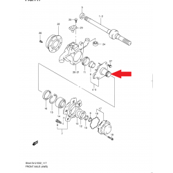 Čap pravého náboja kolesa Suzuki Jimny 43440-81A20