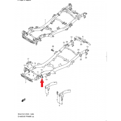 Halterung für Panhardstange vorne Suzuki Jimny 57820-84A00