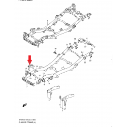 Držiak, uchytenie pružiny pre rám Suzuki Jimny 57810-84A00