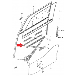 Garniture de vitre de porte Suzuki Samurai 78710-78000