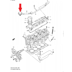 PVC-Ventil, Luftleitung Suzuki Jimny 1.5 18118-84A00