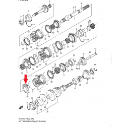 Suzuki Jimny Samurai engranaje de la caja de cambios 24681-81A41