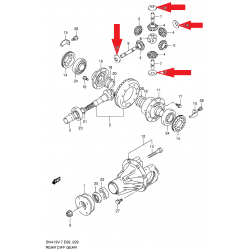 Suzuki Vitara Jimny Samurai Grand Vitara satelitná podložka 09164-15006