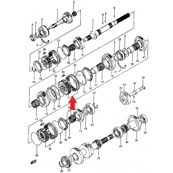 Shifter, synchroniseur 1/2 vitesse Suzuki Jimny Samurai 24400-83002