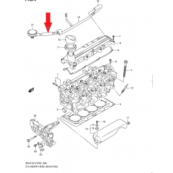 Suzuki Jimny 11194-84A00 air admittance duct