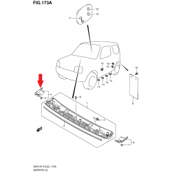 Calotta parabrezza RH Suzuki Jimny 77320-57M01-5PK