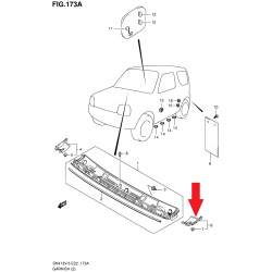 LH tapa del parabrisas Suzuki Jimny 77330-57M01-5PK