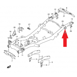 Staffa telaio sinistra Suzuki Jimny 57870-81A01