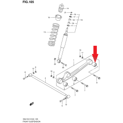 Tuleja wahacza wzdłużnego Suzuki Jimny 46213-76J00