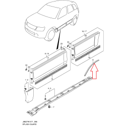 Uszczelka listwy błotnika Suzuki Grand Vitara II 77531-65J01