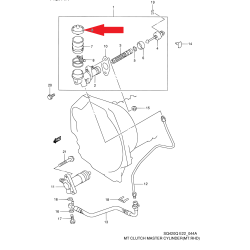 Bouchon de réservoir d'embrayage Suzuki Grand Vitara 23818-65D00