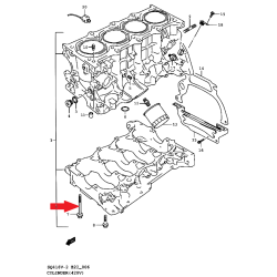 Śruba półblok silnika Suzuki 11251-85FA1