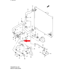 Przewód wody Suzuki Grand Vitara 17880-77EA2