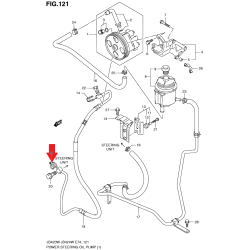 Uszczelka, podkładka przewodu wspomagania Suzuki Grand Vitara 49211-65J00