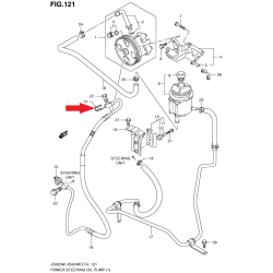 Uszczelka, podkładka przewodu wspomagania Suzuki 49211-63G03