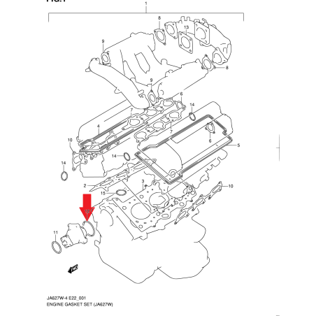 O-ring pompy wody 3.5x70 Suzuki Grand Vitara V6 09280-71003