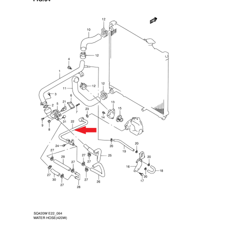 Suzuki Grand Vitara vodovodné potrubie 17880-77EA2