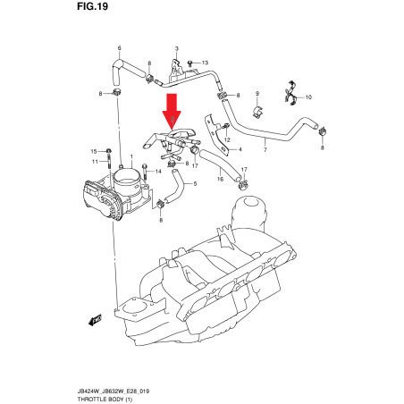 Przewody wody Suzuki Grand Vitara 2.4 13450-78K10