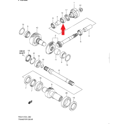 Roulement de boîte de vitesses 25x55x10 Suzuki Swift Jimny 09262-25137